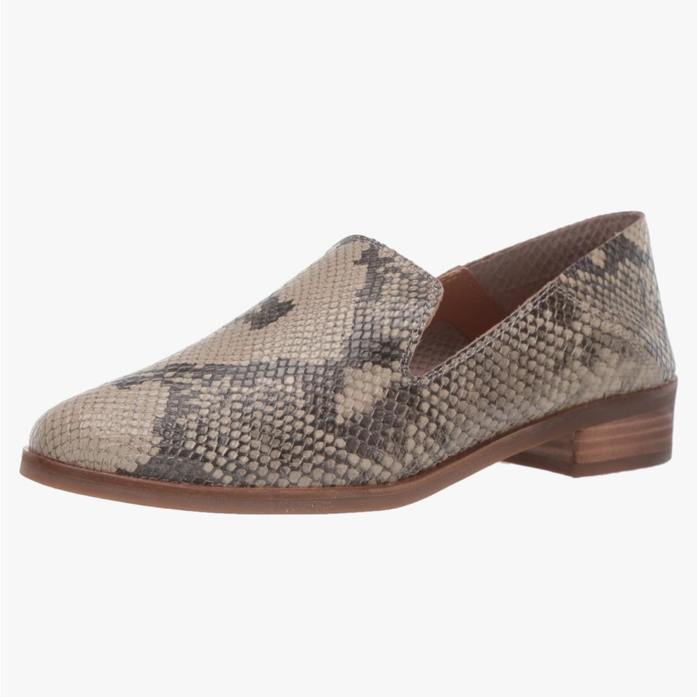 Lucky Brand Cahill Chinchilla Snakeskin Animal Print Loafers